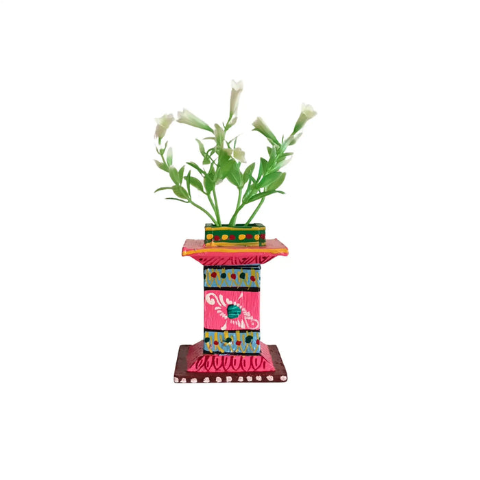 Kondapalli Handcrafted Tulasi Kota (Holy Basil Planter Stand) – Auspicious Home Décor   Kondapalli Lacquerware