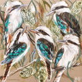 Kookaburras & Banksias 4pc coaster set - Artist Lab