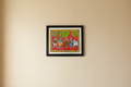Krishna with Gopikas painting, traditional Telangana folk art.