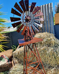Large Rust look Windmill 120cm tall