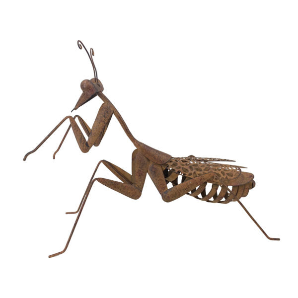 LARGE RUSTIC LUCKY PRAYING MANTIS
