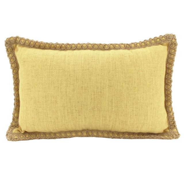 LINEN & JUTE SUB CUSHION - Buttercup yellow