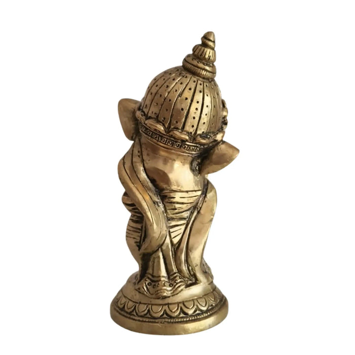 Little Lord Ganesha Brass Idol   Brass Ware