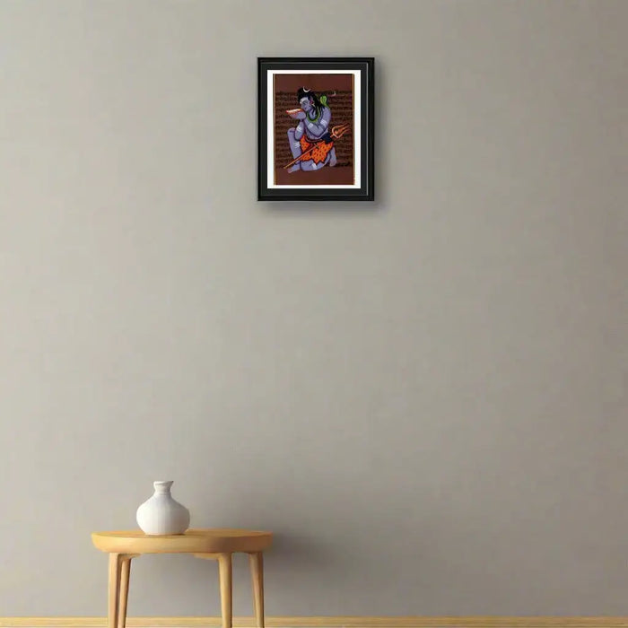 Lord Shiva A Divine Miniature Painting   Paintings