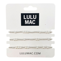 Lulu Mac Silver Pearl Bracelet Set