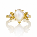 Lunar Reflections Moonstone Ring