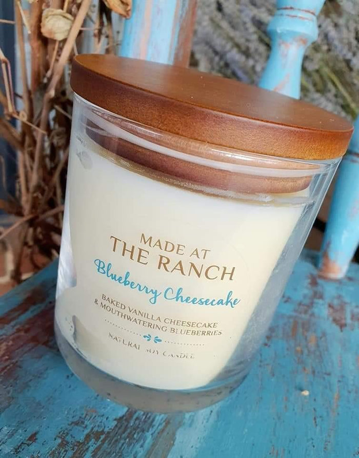 MADE AT RANCH XL CANDLE - BLUEBERRY CHEESECAKE