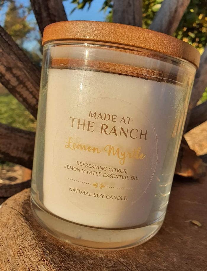 MADE AT RANCH XL CANDLE - LEMON MYRTLE