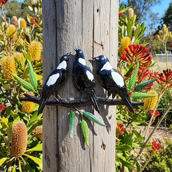 MAGPIE MELODY TRIO WALL DECOR