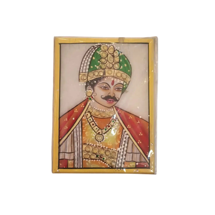 Maharaja of Rajasthan Marbel Painting   Paintings