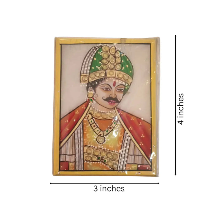 Maharaja of Rajasthan Marbel Painting   Paintings