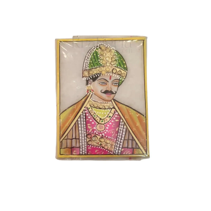 Maharaja of Rajasthan Marbel Painting   Paintings