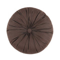 Maren Chocolate Round Decorative Throw Pillow 15" x 15" Throw Pillows By J. Queen New York
