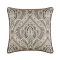 Maren Chocolate Square Decorative Throw Pillow 18" x 18" Throw Pillows By J. Queen New York