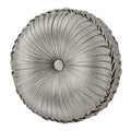 Martina Sage Tufted Round Decorative Throw Pillow 15" x 15" Throw Pillows By J. Queen New York
