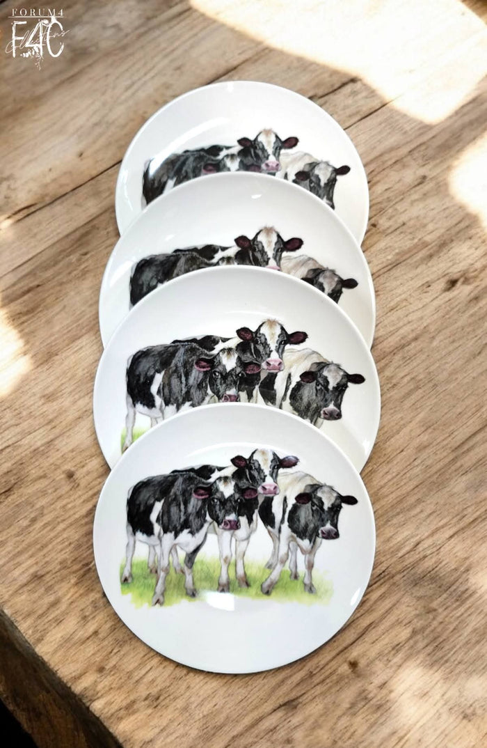 MEET THE COW GIRLS - 4PK SIDE PLATES