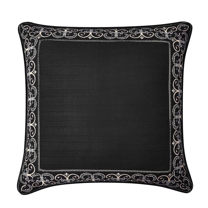 Messina Black Euro Sham Euro Sham By J. Queen New York