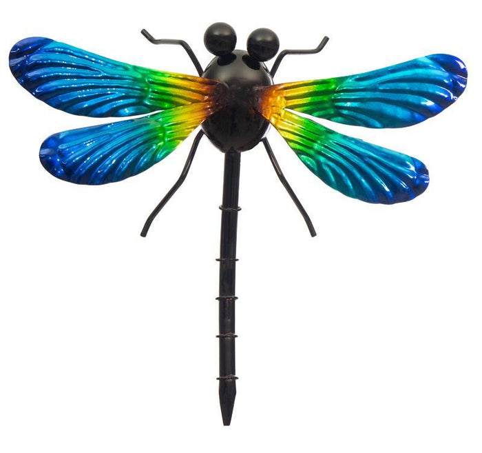 METAL GARDEN DRAGONFLY BLUE