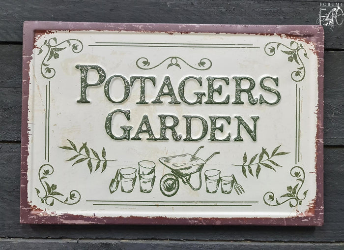 METAL SIGN - POTAGERS GARDEN