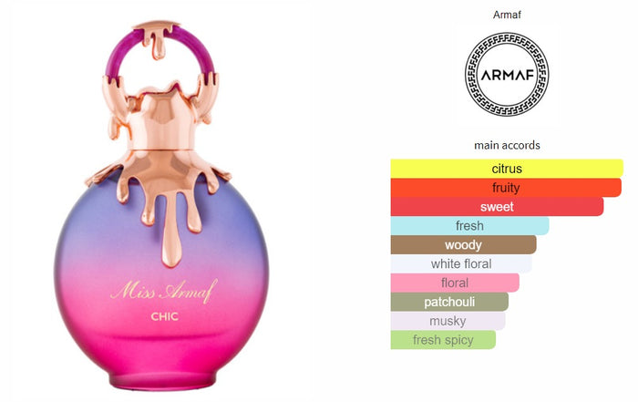 MISS ARMAF PERFUME - CHIC - Woman Eau De Parfum 100ml