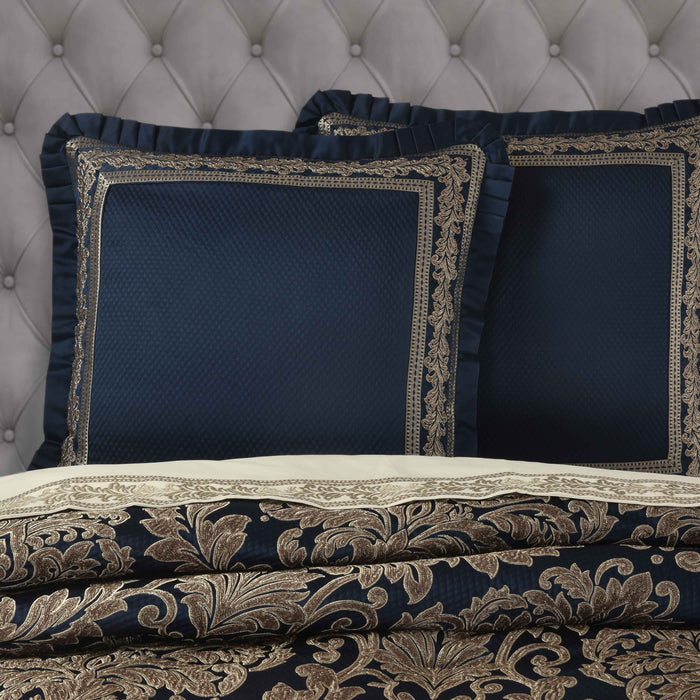 Monte Carlo Navy Euro Sham Euro Sham By J. Queen New York