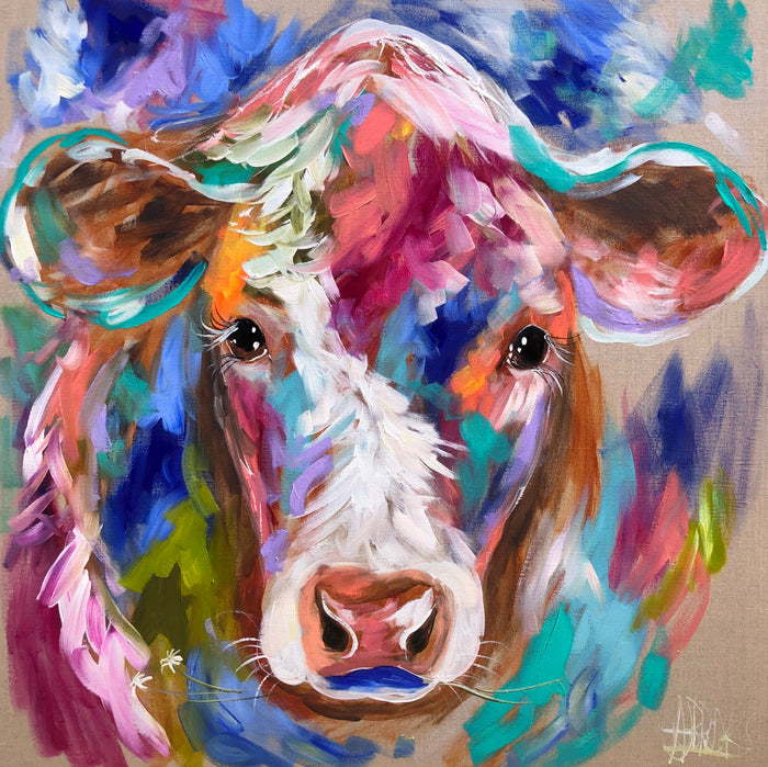 Morning Meadows Cow Coaster - Artist Lab