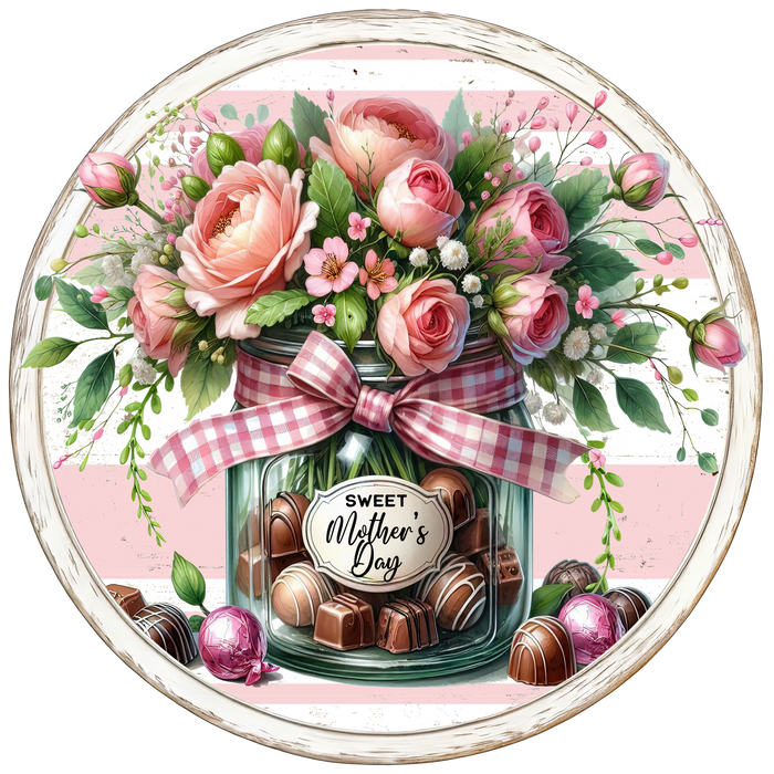 Mothers Day, Spring Design, Wreath Sign, Wreath Center
