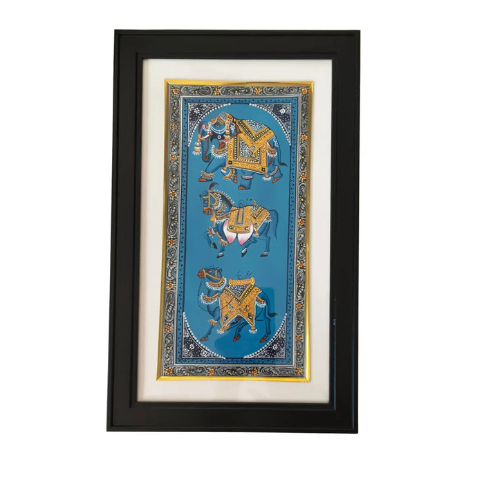 Mughal Style Miniature Art - Royal Procession Painting   Paintings