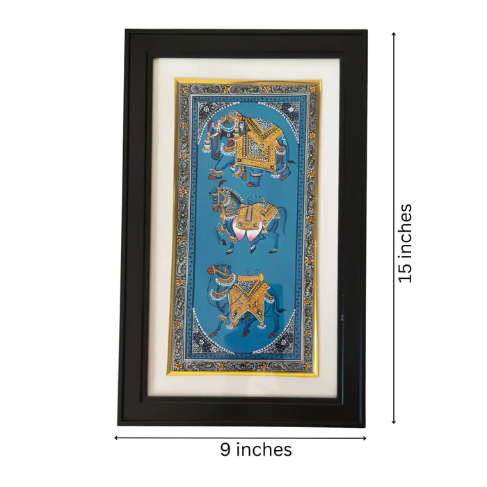 Mughal Style Miniature Art - Royal Procession Painting   Paintings