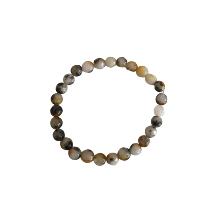 Multi-Color Gemstone Beaded Stretch Bracelet   Fashion