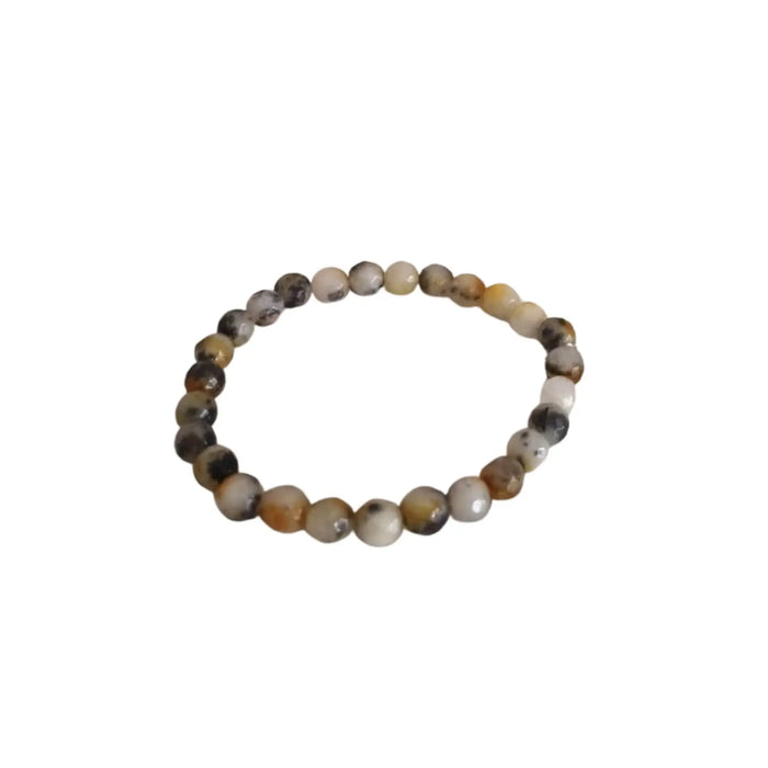 Multi-Color Gemstone Beaded Stretch Bracelet   Fashion