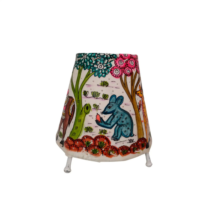 Mythical Creatures and Animal Motifs Leather Art | Bed Lamp   Leather Paintings
