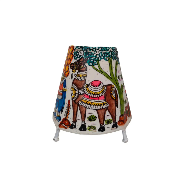 Mythical Creatures and Animal Motifs Leather Art | Bed Lamp   Leather Paintings