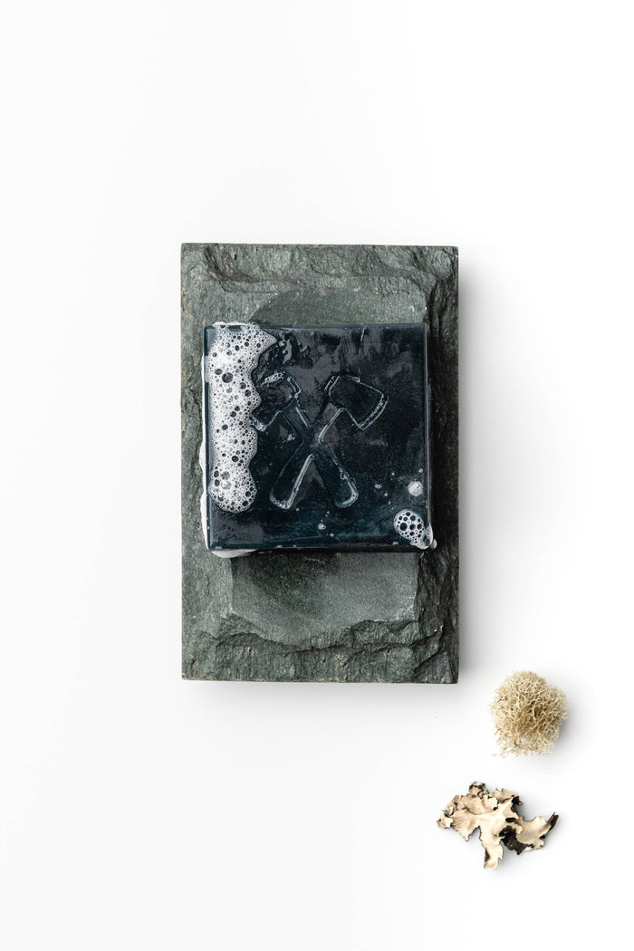 Natural Detox Bar Soap for Men with Bamboo Charcoal & Fresh