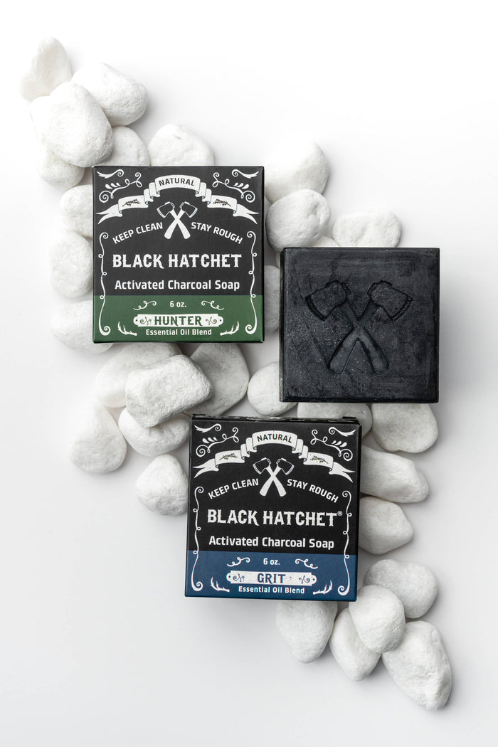 Natural Detox Bar Soap for Men with Bamboo Charcoal & Fresh