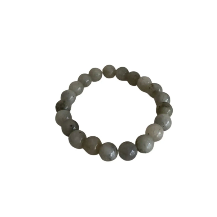 Natural Labradorite Stone Crystal Bracelet – Energy Healing Beaded Bracelet   Fashion