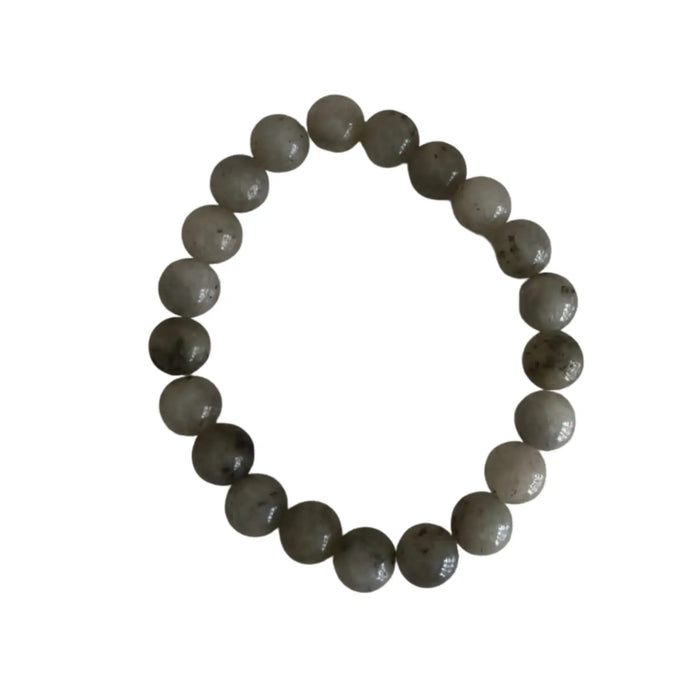 Natural Labradorite Stone Crystal Bracelet – Energy Healing Beaded Bracelet   Fashion