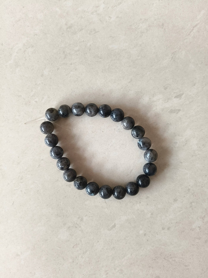 Natural Protective Obsidian Volcanic Glass Energy Beaded Bracelet   Fashion