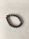 Natural Protective Obsidian Volcanic Glass Energy Beaded Bracelet   Fashion
