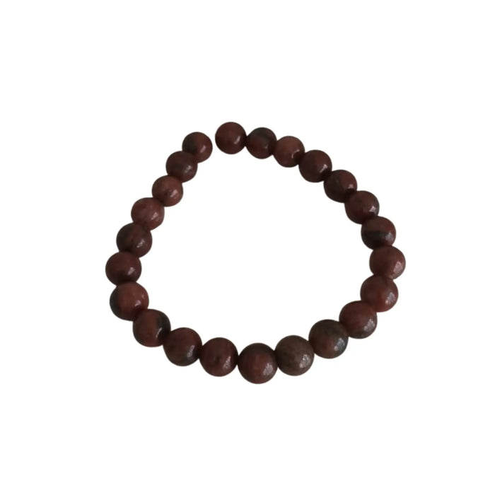 Natural Red Jasper Beaded Bracelet   Fashion