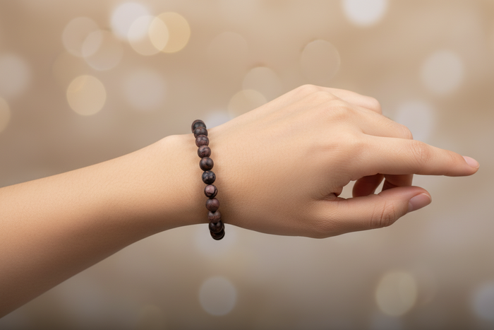 Natural Rhodonite Crystal Healing Bracelet   Fashion