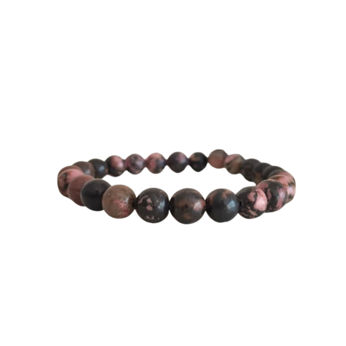 Natural Rhodonite Crystal Healing Bracelet   Fashion