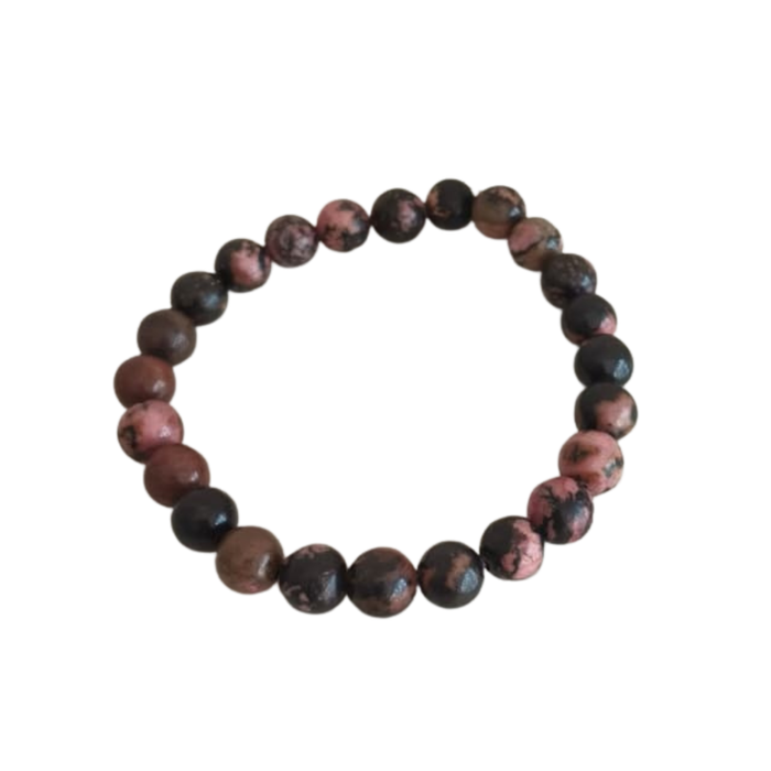 Natural Rhodonite Crystal Healing Bracelet   Fashion