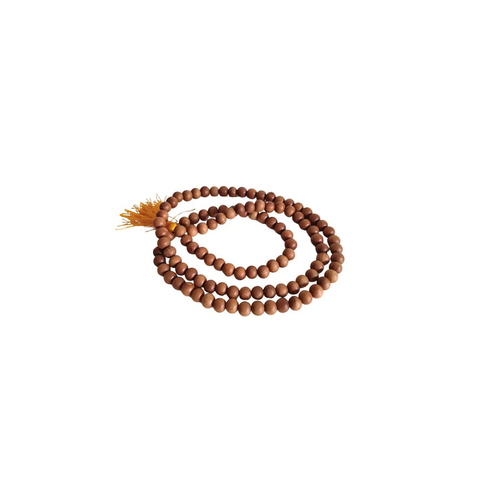 Natural Sandalwood Japa Mala with Tassel   Accessories