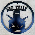 NED KELLY BLACK METAL WALL ART