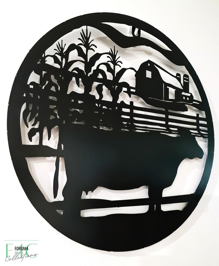 NED KELLY BLACK METAL WALL ART