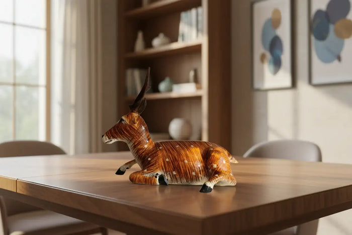 Nirmal Lacquered Deer Toy – Traditional Telangana Wooden Art   Wooden Toy