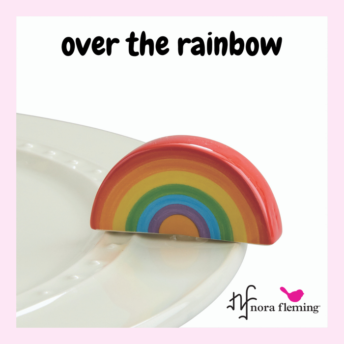 nora fleming mini -over the rainbow (rainbow)