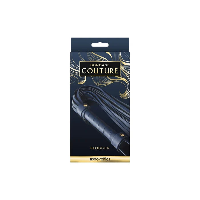 NS Novelties Bondage Couture Vinyl Flogger - Premium BDSM Impact Play