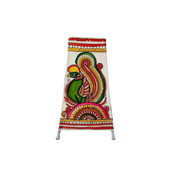 Ornate Peacock Leather Puppetry Painting | Bed Lamp   Leather Paintings